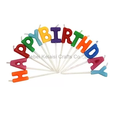 alphabet shaped Happy Birthday Letter Cake Candles For Birthday Party Festival Supplies