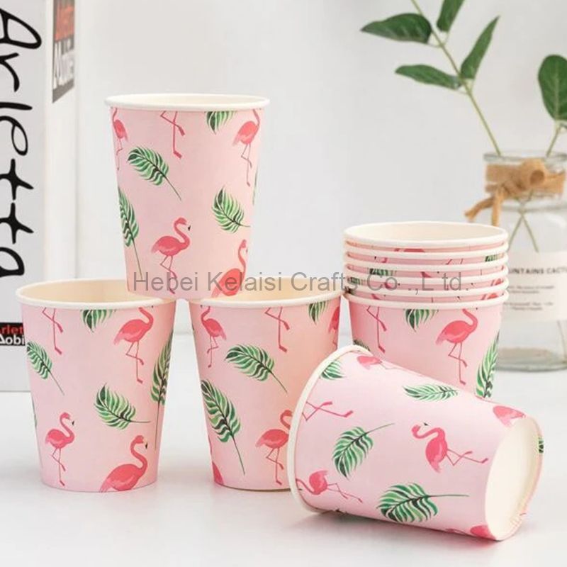 Flamingo paper cup