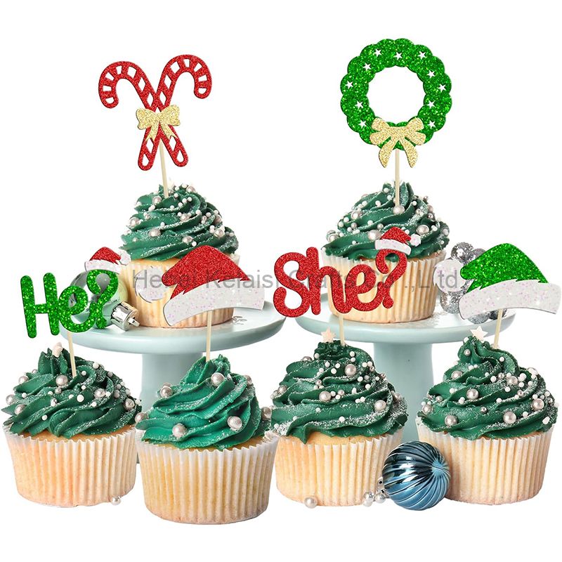 Most Popular Christmas glitter cake topper