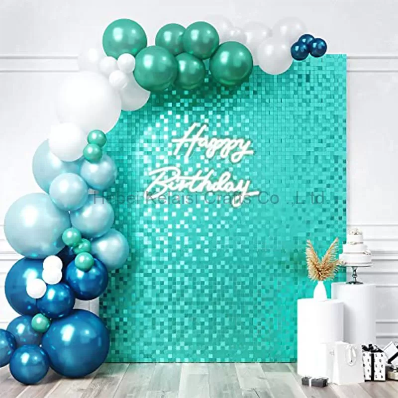 wedding party colorful Backdrop Shimmer Sequin Wall Panel