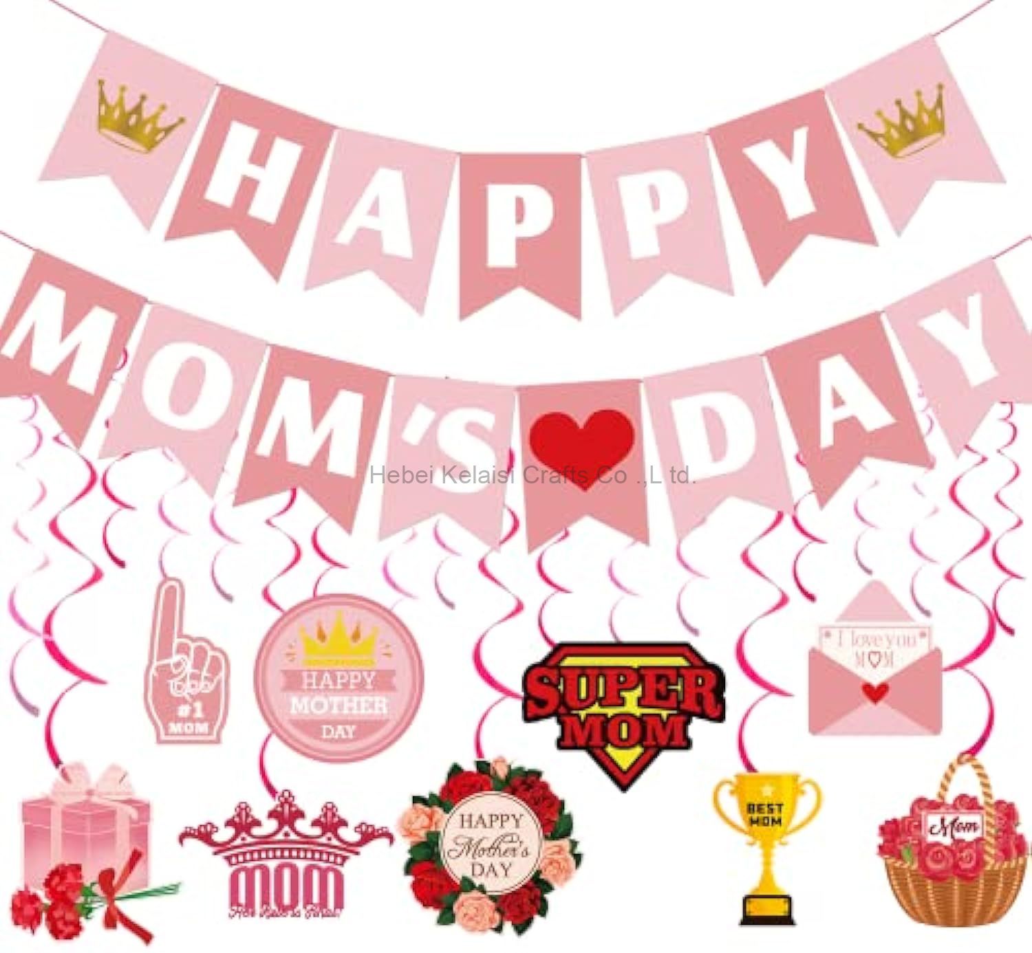 Mother's Day Hanging Decorations Party Supplies